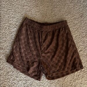 Forever French Baby Brown Elastic Waist Shorts